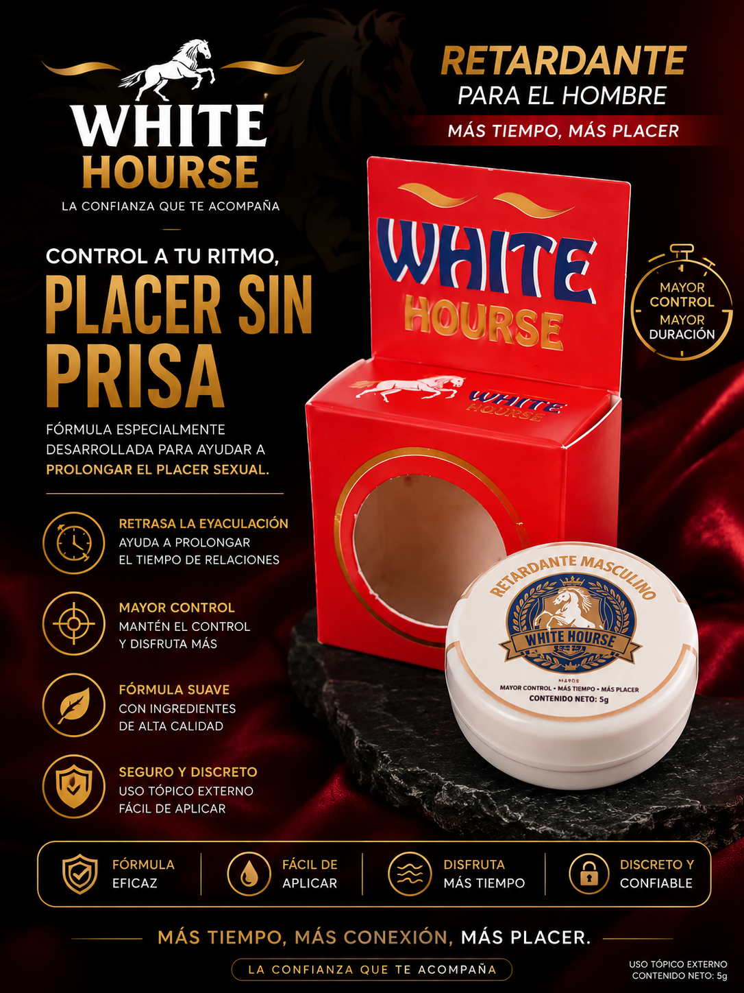 Crema Retardante White Horse