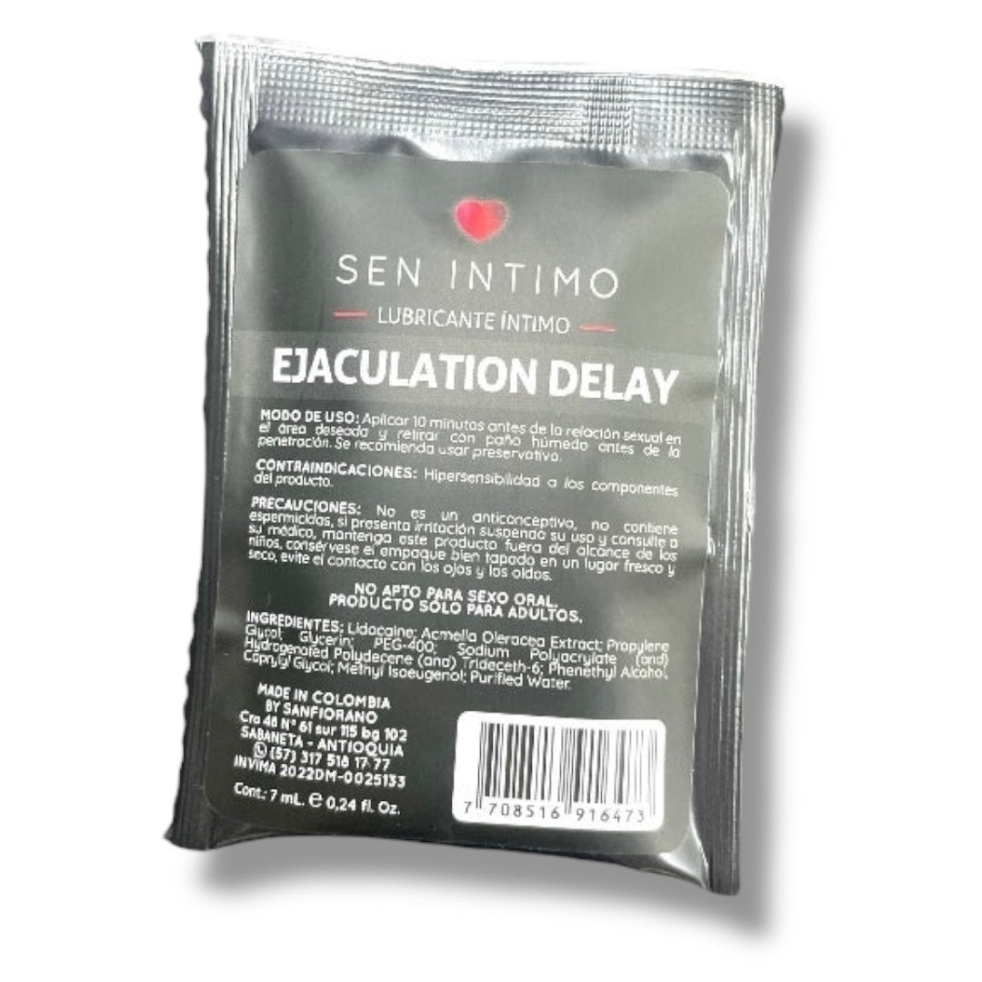 Retardante Ejaculation Delay Sachet X 7 ml (Unidad) PRECIO PUBLICO 10.500