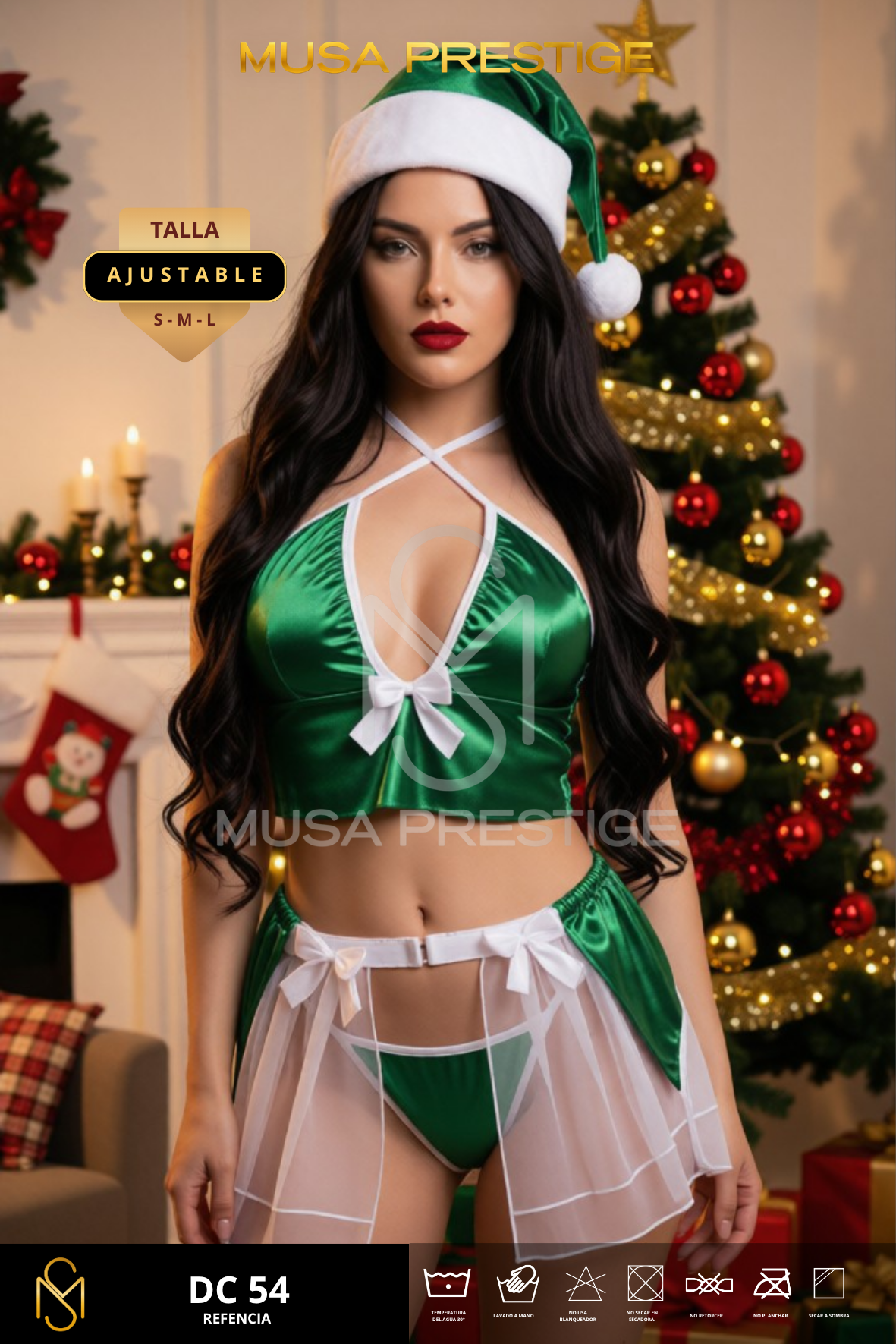 Disfraz Mamá Noel VERDE Ref. DC54