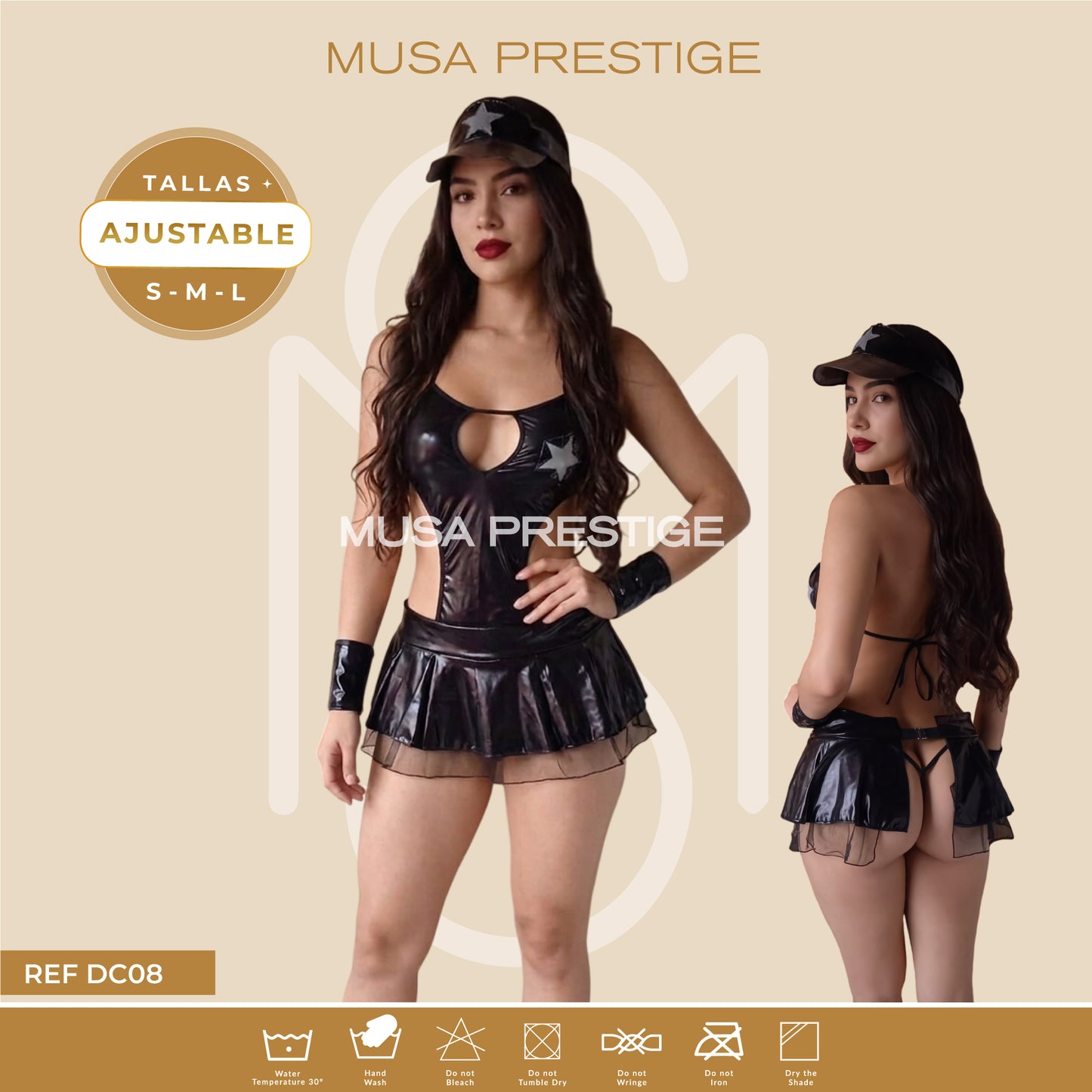 Disfraz Musa Policia DC08