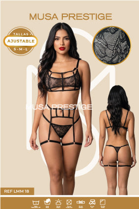 Lenceria LMM 18 NEGRO