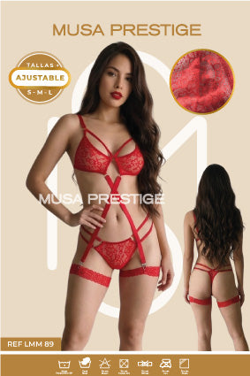 Lenceria Musa LMM89 ROJO