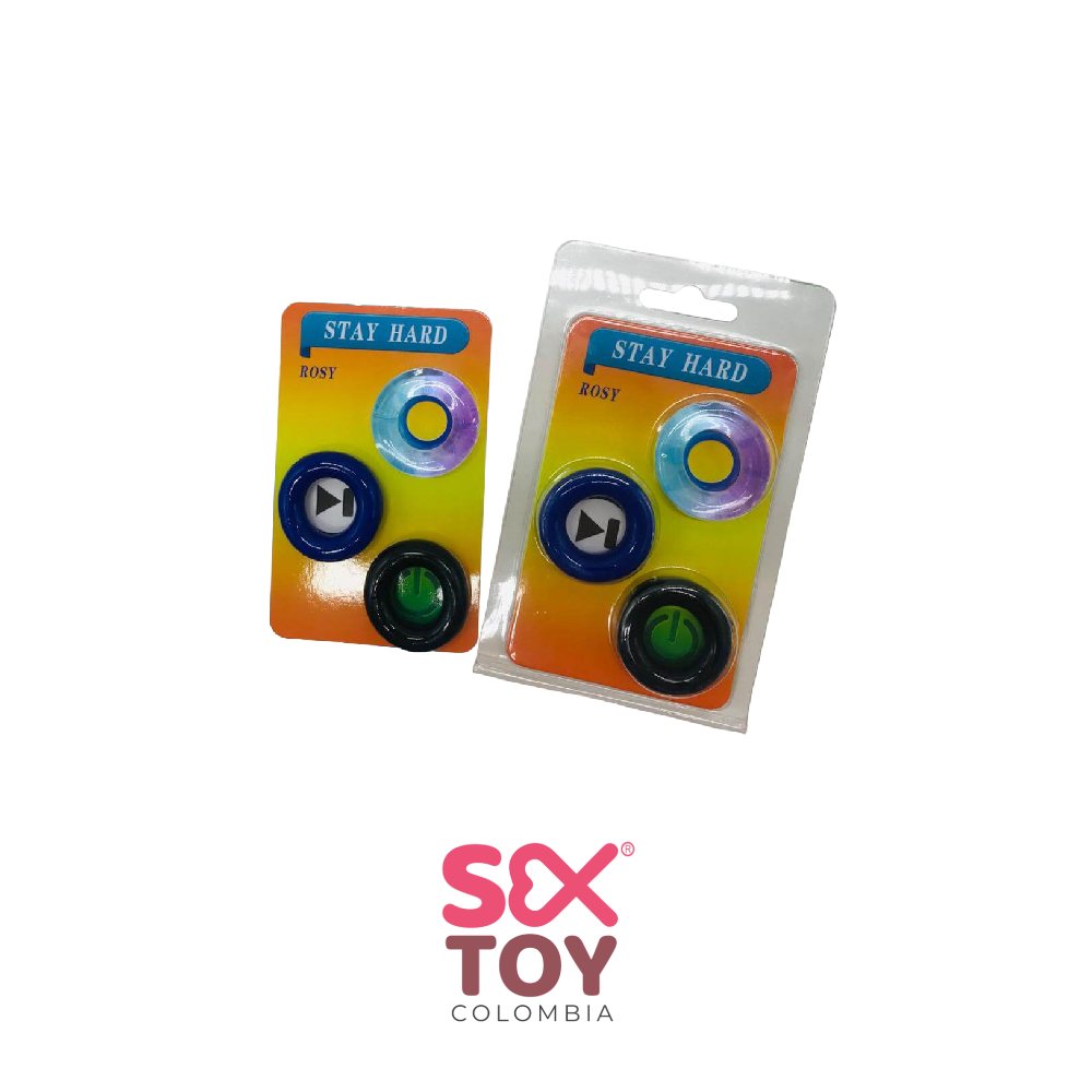 Ring Colors x 3 - Diametro: 3.5cm