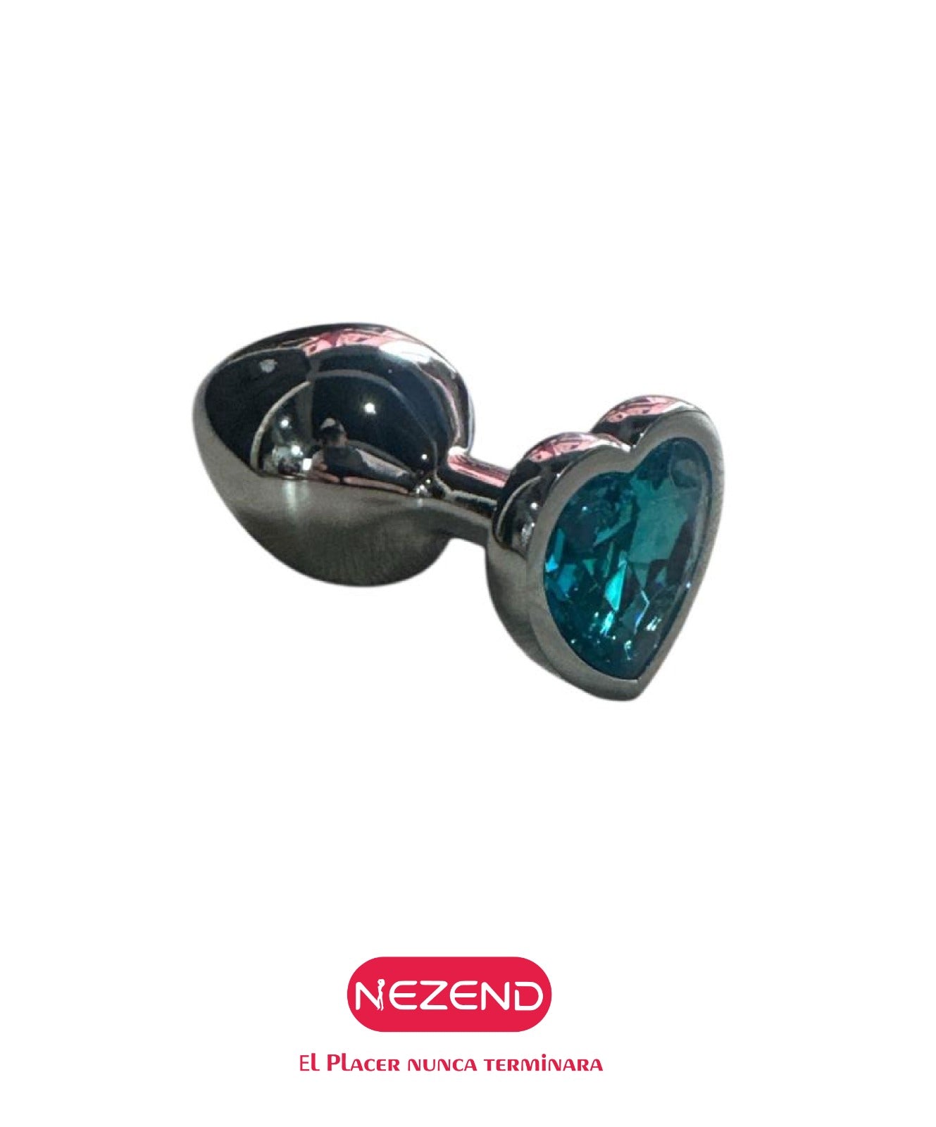 PLUG JOYA CORAZON PLATEADO TALLA M