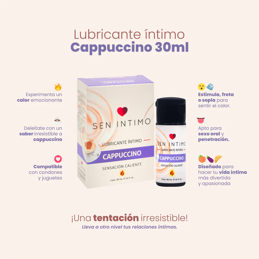 Lubricante Íntimo Cappuccino Sensación Caliente x 30 ml by Sen Intimo