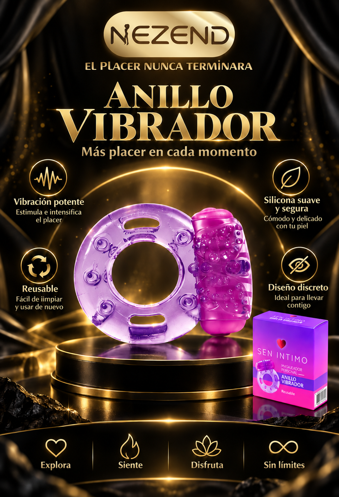Anillo Vibrador Sen Intimo (Silicona) (Precio Sugerido Al Publico 16.900)