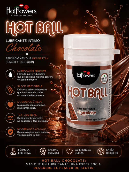 Hot Ball Sensación x 2 balls Chocolate