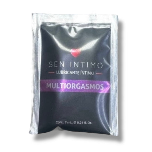 Lub. Multiorgasmos Sachet 7 ml Sen íntimo (Unidad) (Precio Sugerido Al Publico 10.000)