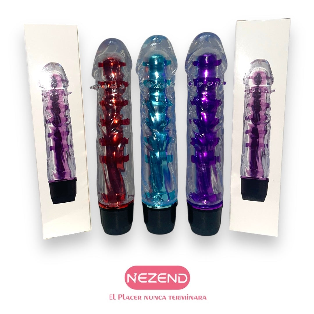 Vibrador Night Liso   (ABS, Médico TPE - Largo Total:14.5cm)