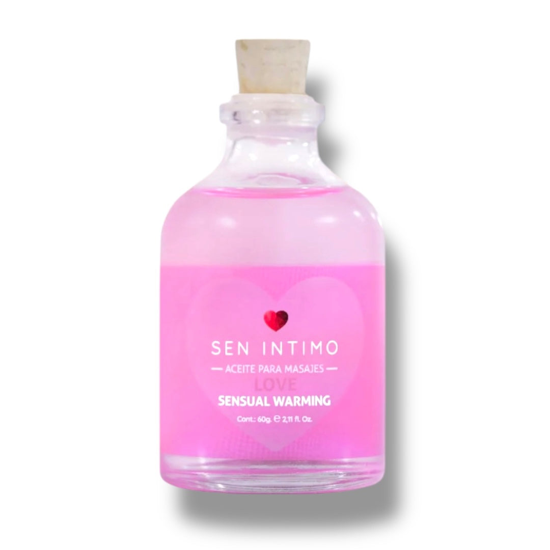 Aceite Sensual Warming Love x 60 ml Sen Intimo (Precio Sugerido al Público 29.900
