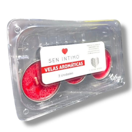Velas Aromáticas x 3 unidades Sen Intimo