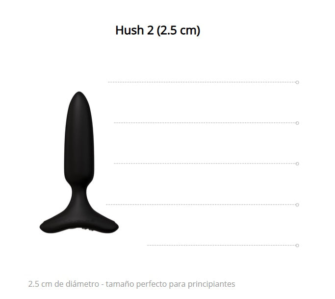 Vibrador Anal Hush 2 Controlado por APP Global by Lovense  1" PULGADA