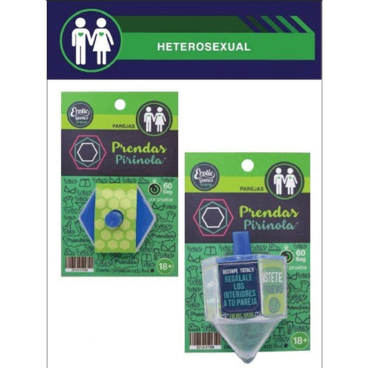 Pirinola Hetero para Juego de Prendas