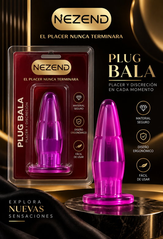 Plug Bala (Silicona - Largo Total:7cm)