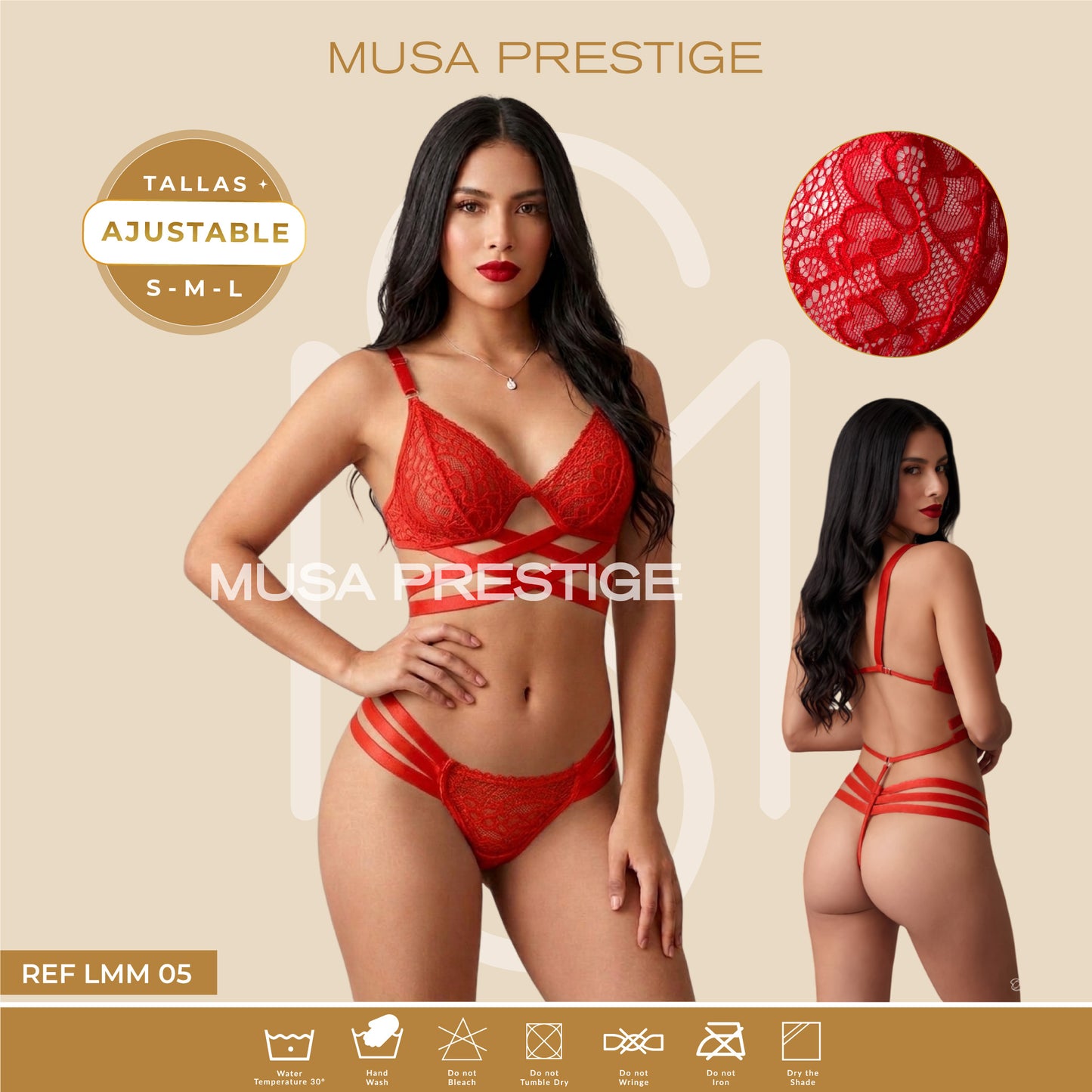 Lenceria LMM 05 ROJO