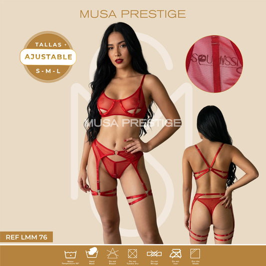Lenceria Musa LMM76 ROJO