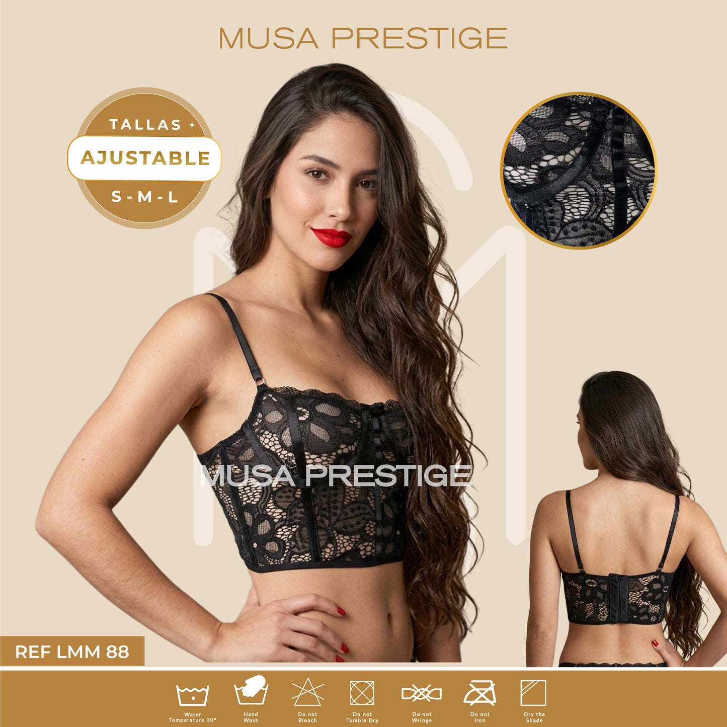 Lenceria LMM 88 NEGRO