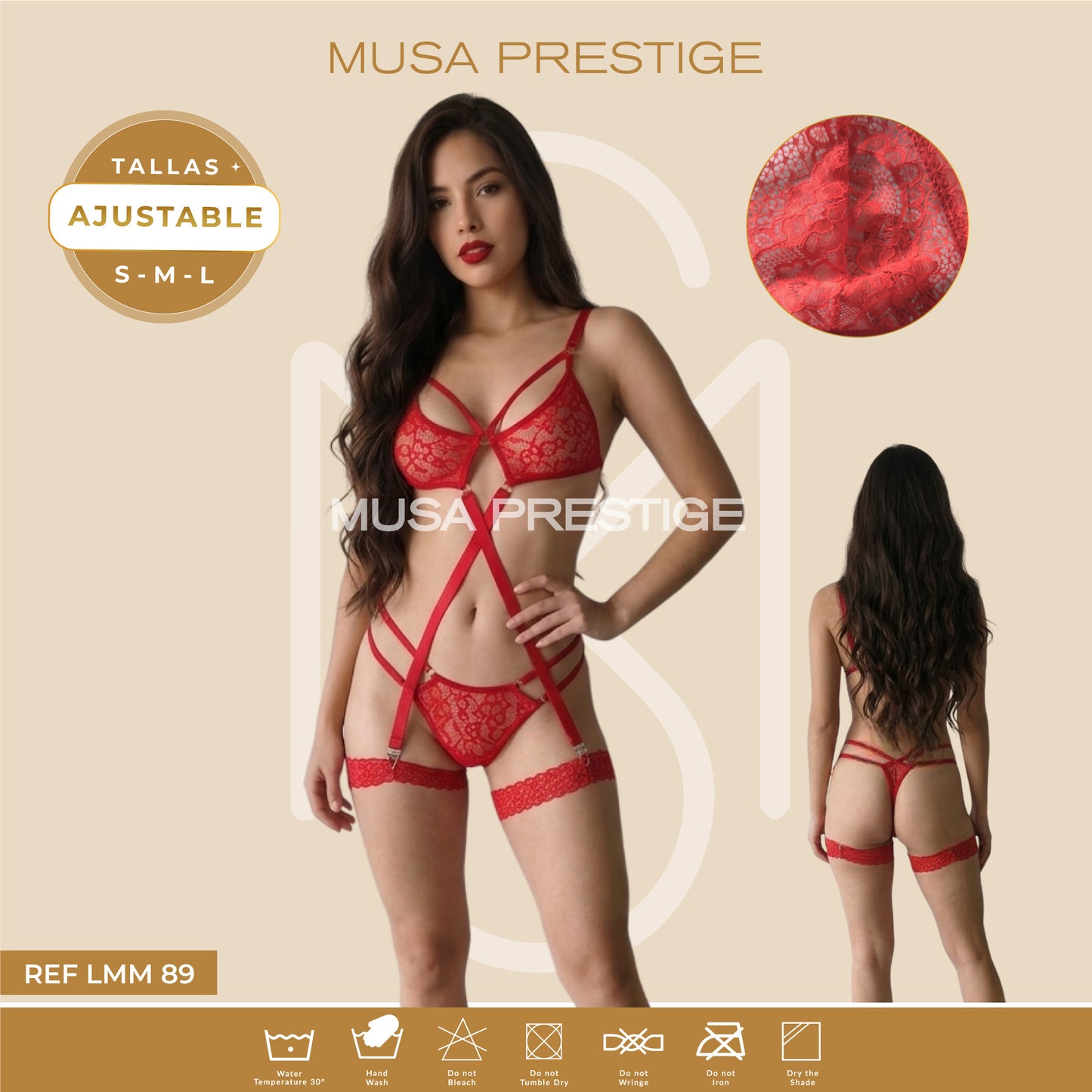 Lenceria Musa LMM89 ROJO
