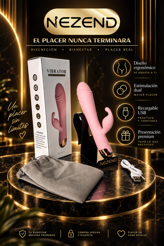 VIBRADOR RABBIT ROTA 360 GOLDEN