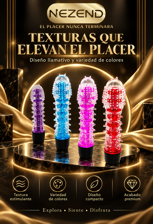 Vibrador Night Puntas (Silicona + ABS - Largo Total:17cm)