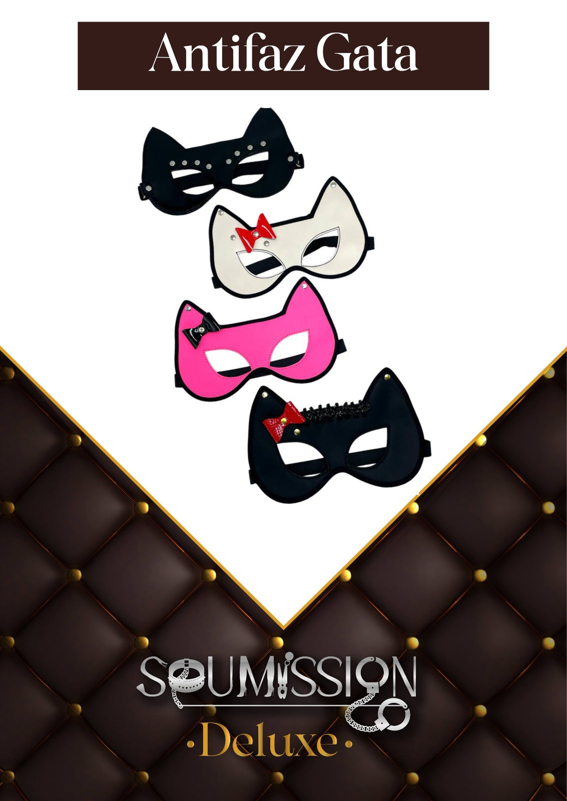 Antifaz Gata Soumission Deluxe