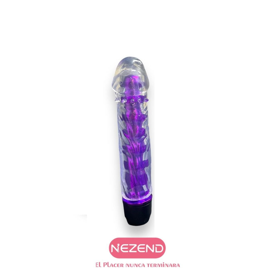 Vibrador Night Liso   (ABS, Médico TPE - Largo Total:14.5cm)