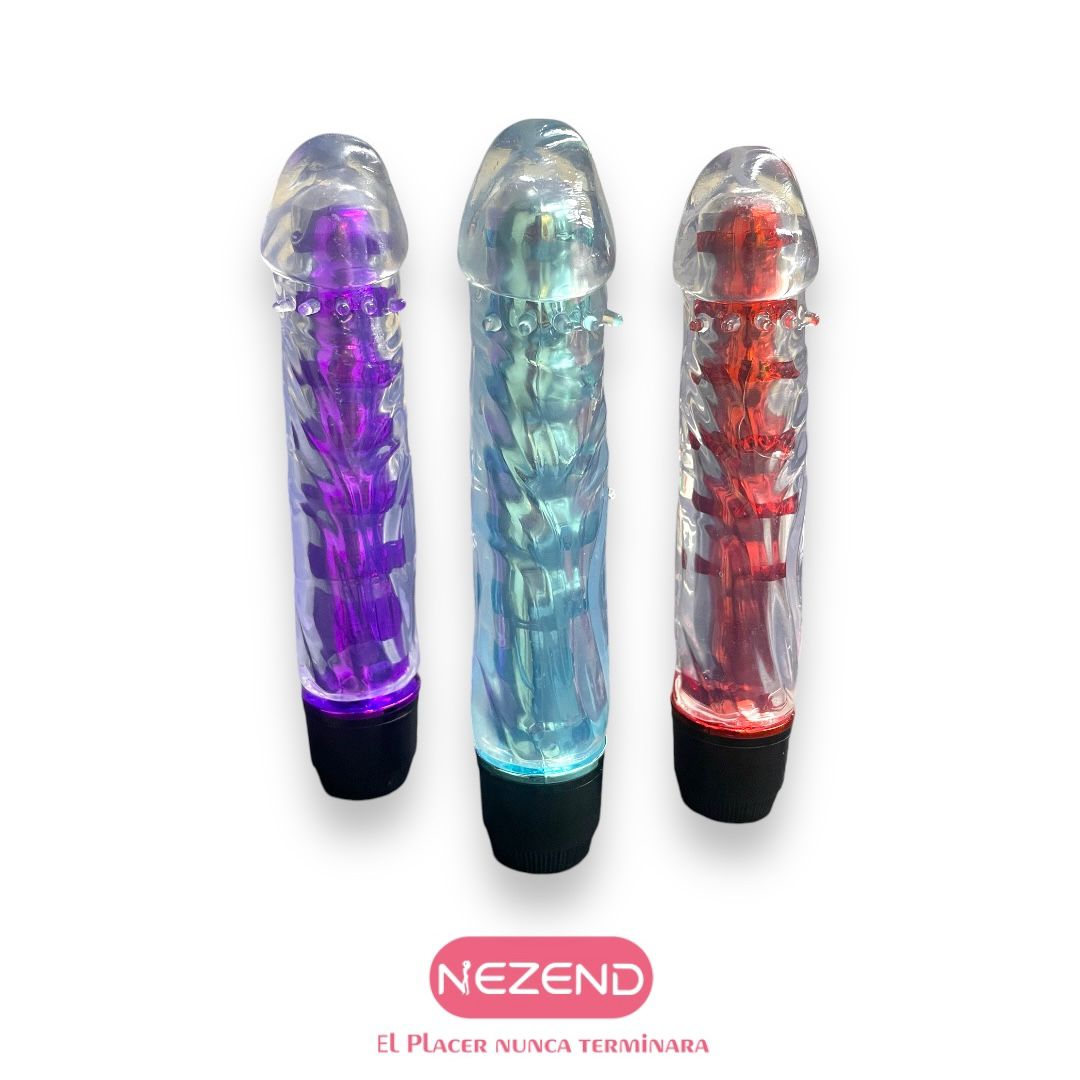 Vibrador Night Liso   (ABS, Médico TPE - Largo Total:14.5cm)