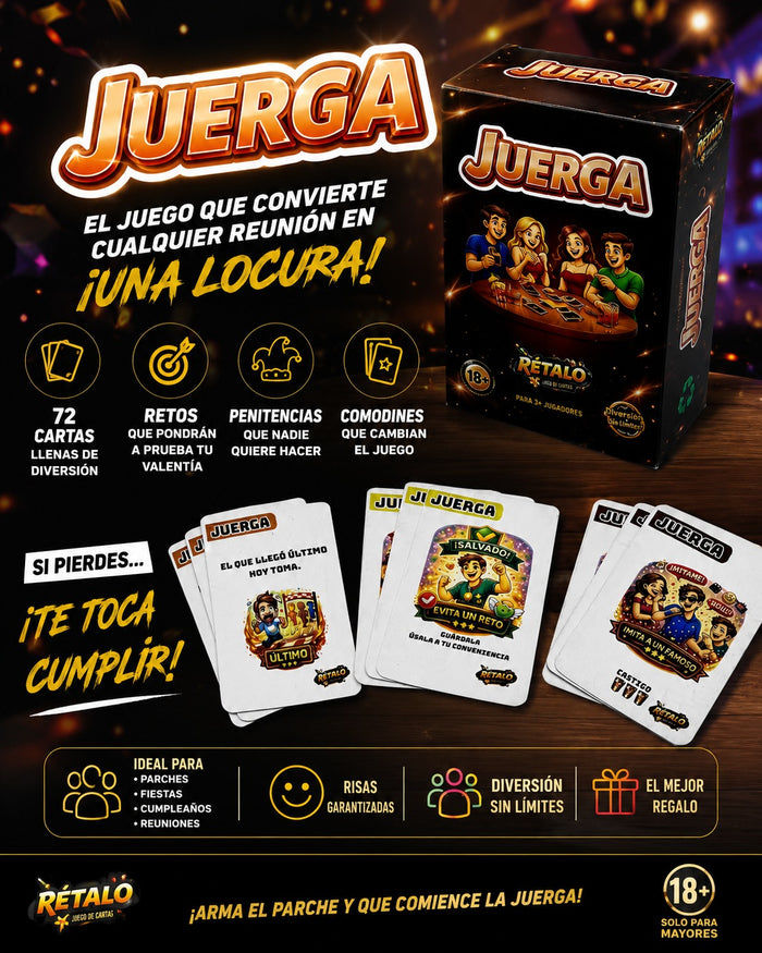 CARTAS JERGA 72 CARTAS
