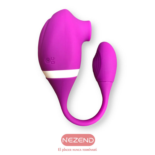 Vibrating Cunnilingus SUCKING MASSAGER Largo Total: 24cm Recargable USB.