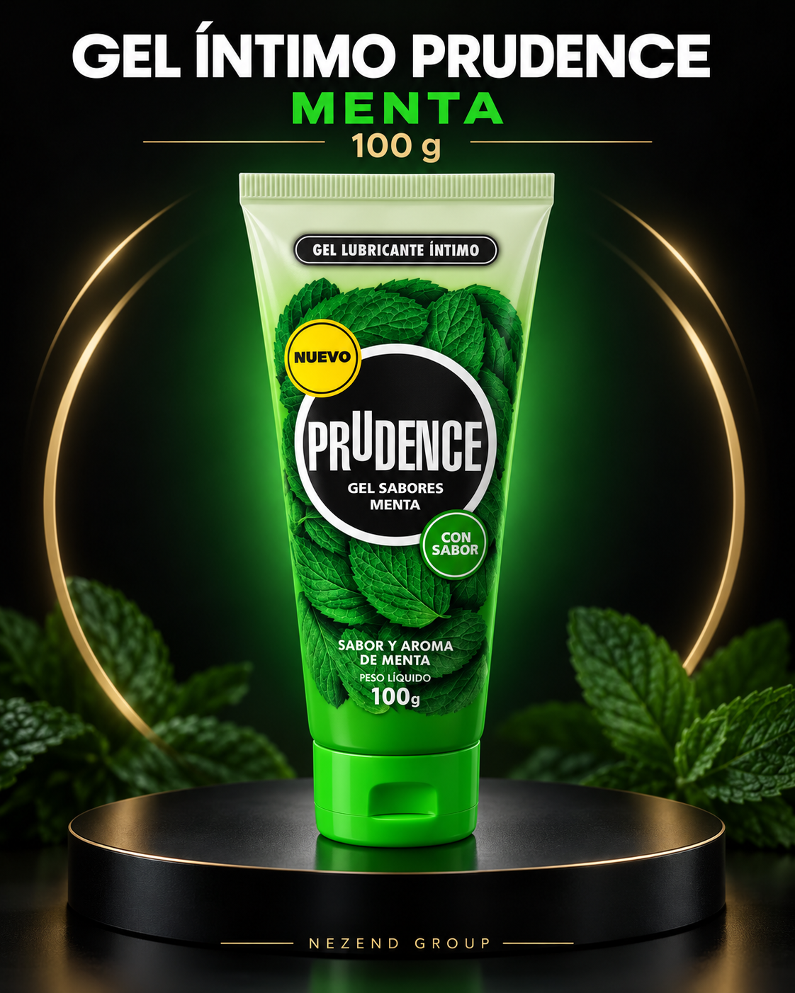 LUBRICANTE NEUTRO CON AROMA A MENTA PRUDENCE 100 G