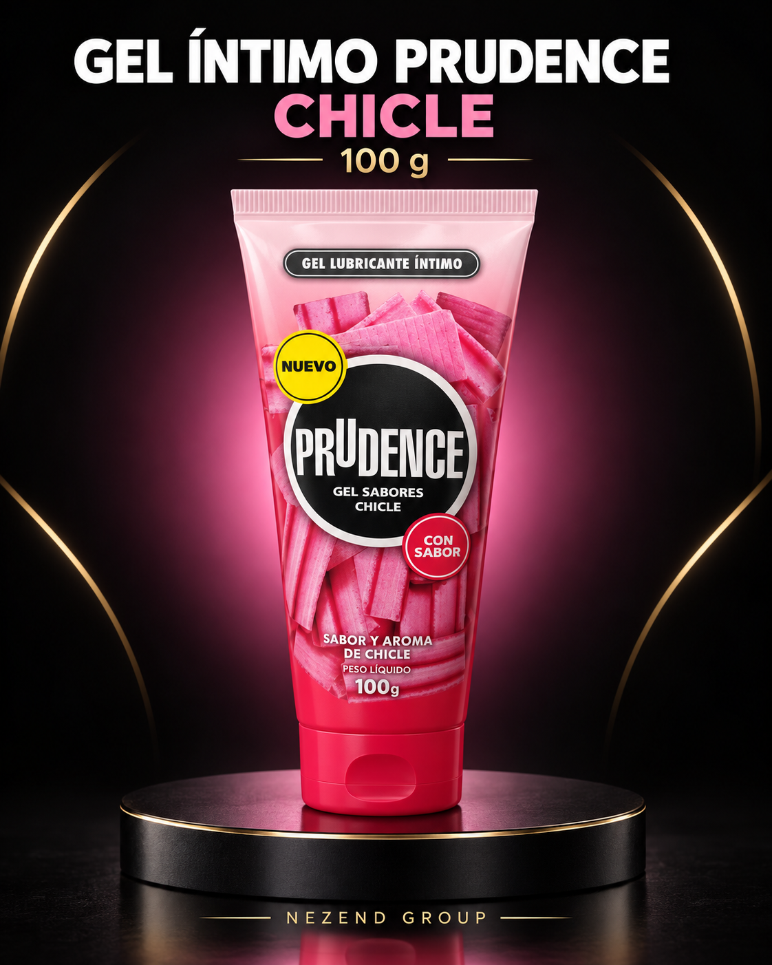 LUBRICANTE NEUTRO CON AROMA A CHICLE PRUDENCE 100 G