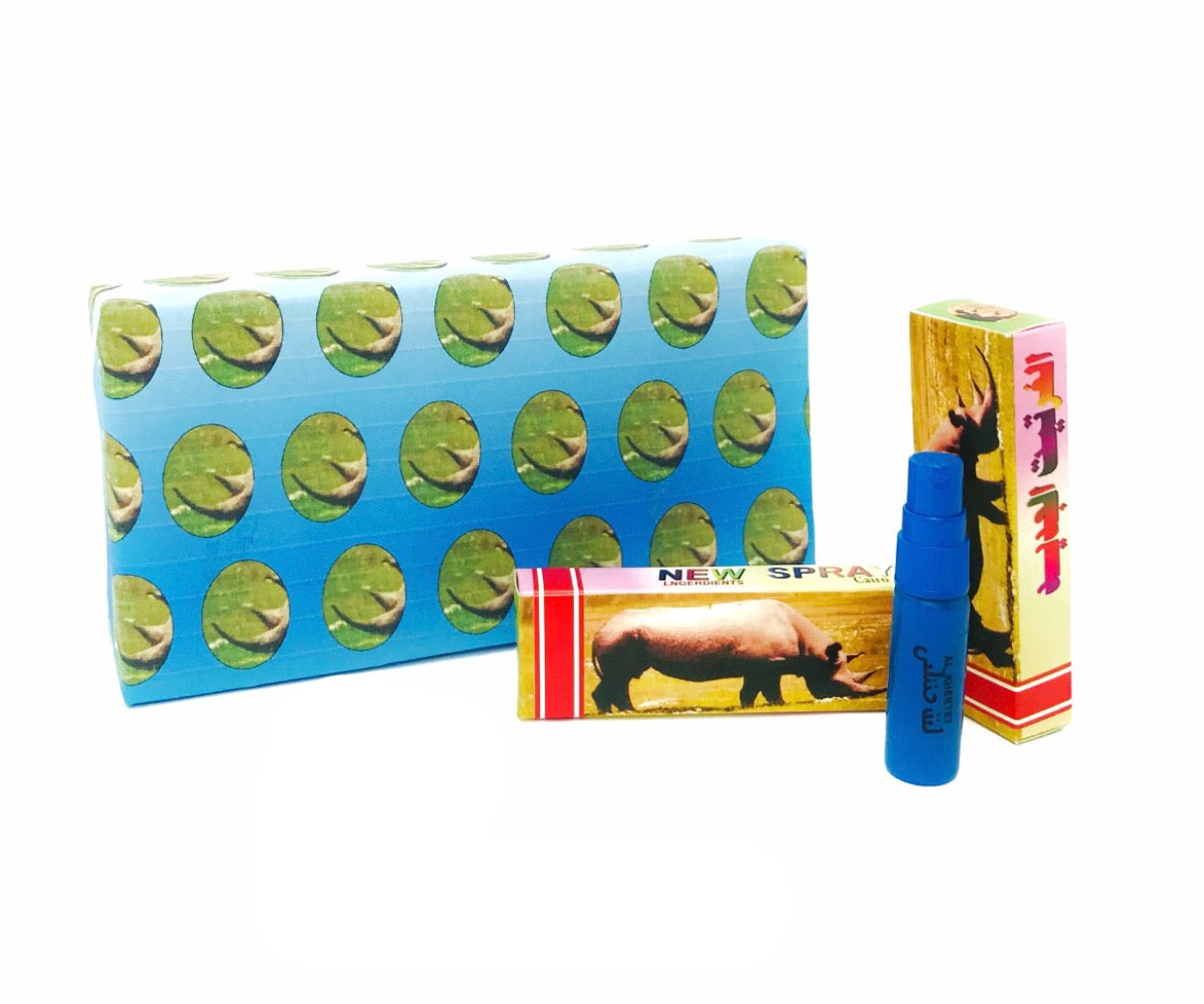 Docena Rhino Caja Azul en Spray (Valor x unidad $3.166)